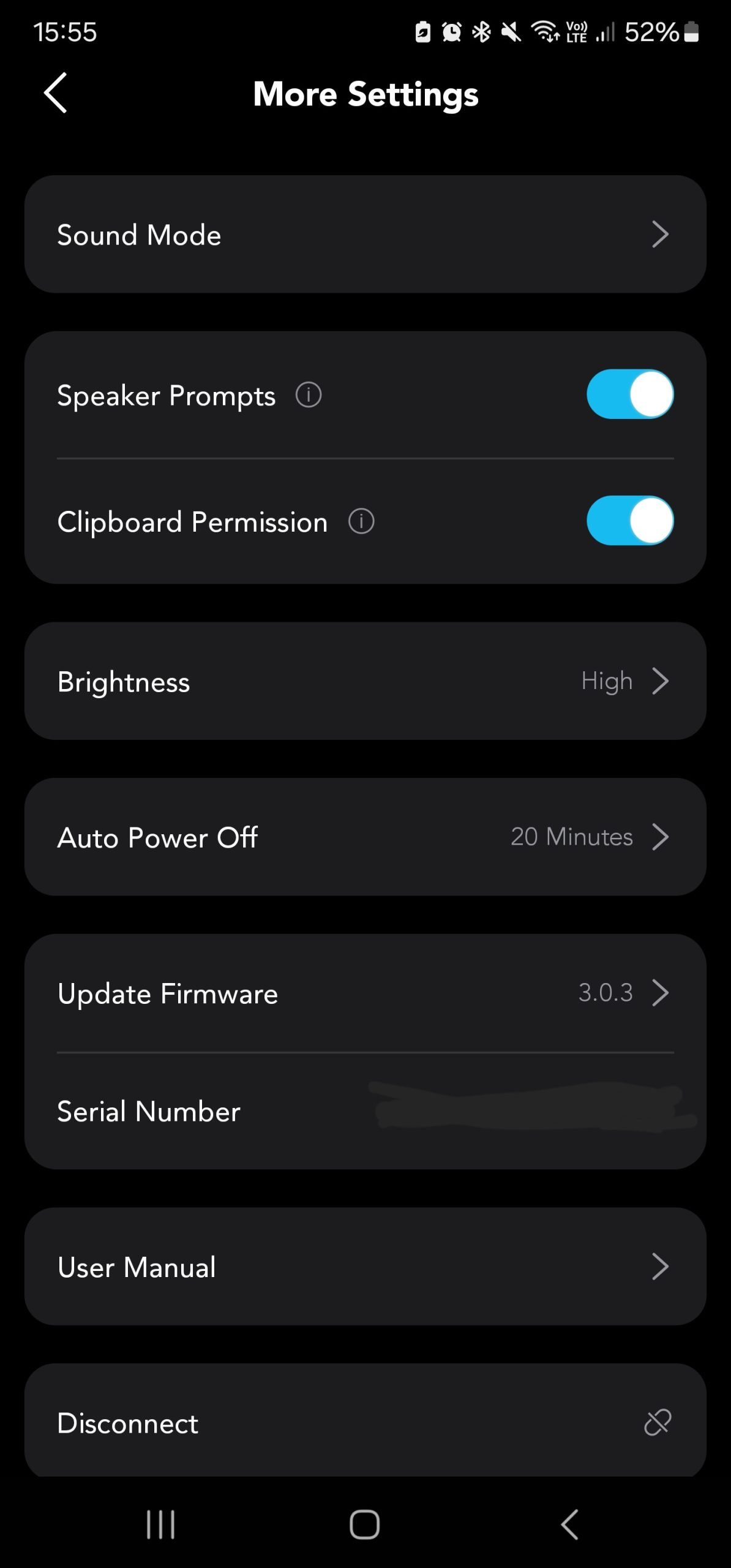 Soundcore app settings